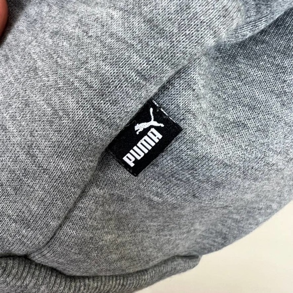 PUMA Full Zip Fleece Track Jacket Grey Size Small - Picture 12 of 14